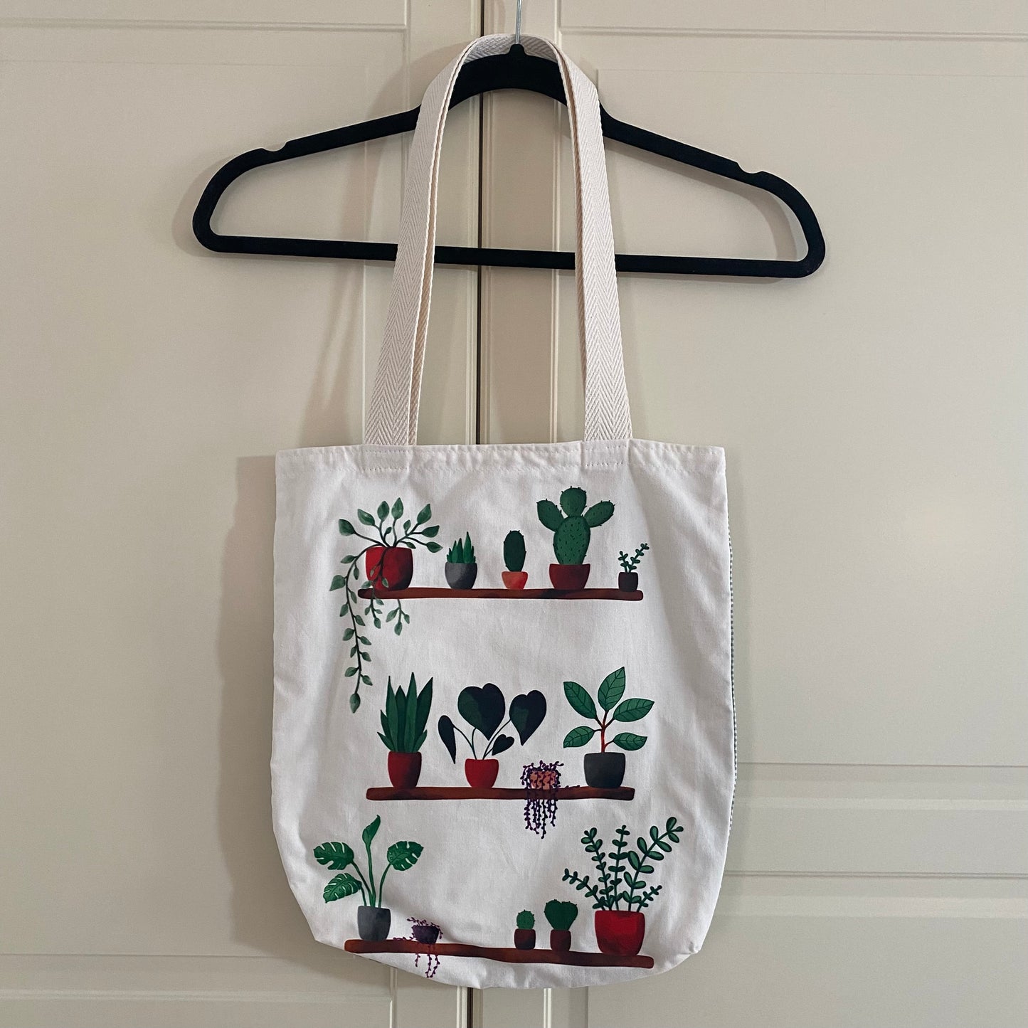 Bolsa Tote Bag Decorada con Plantas