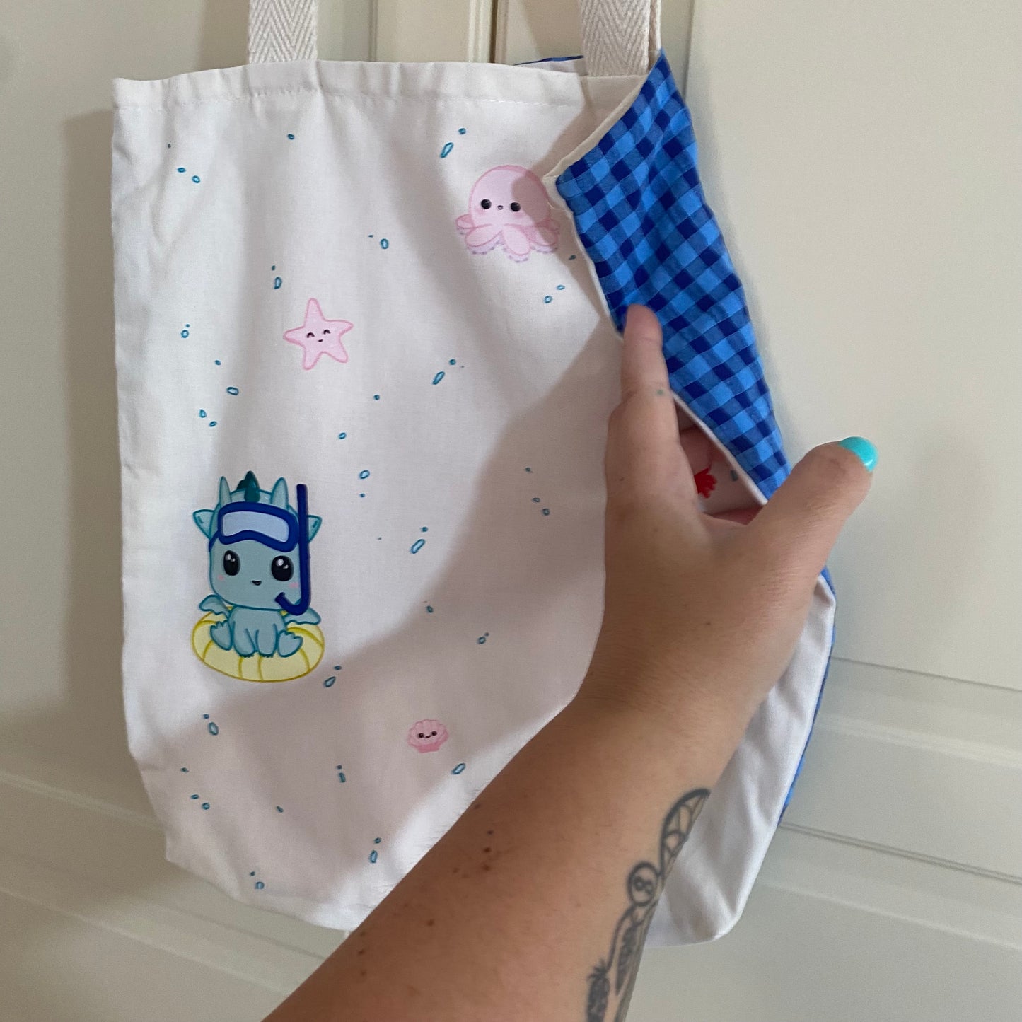 Bolsa Tote Bag Estilo Kawaii - Kai en Verano