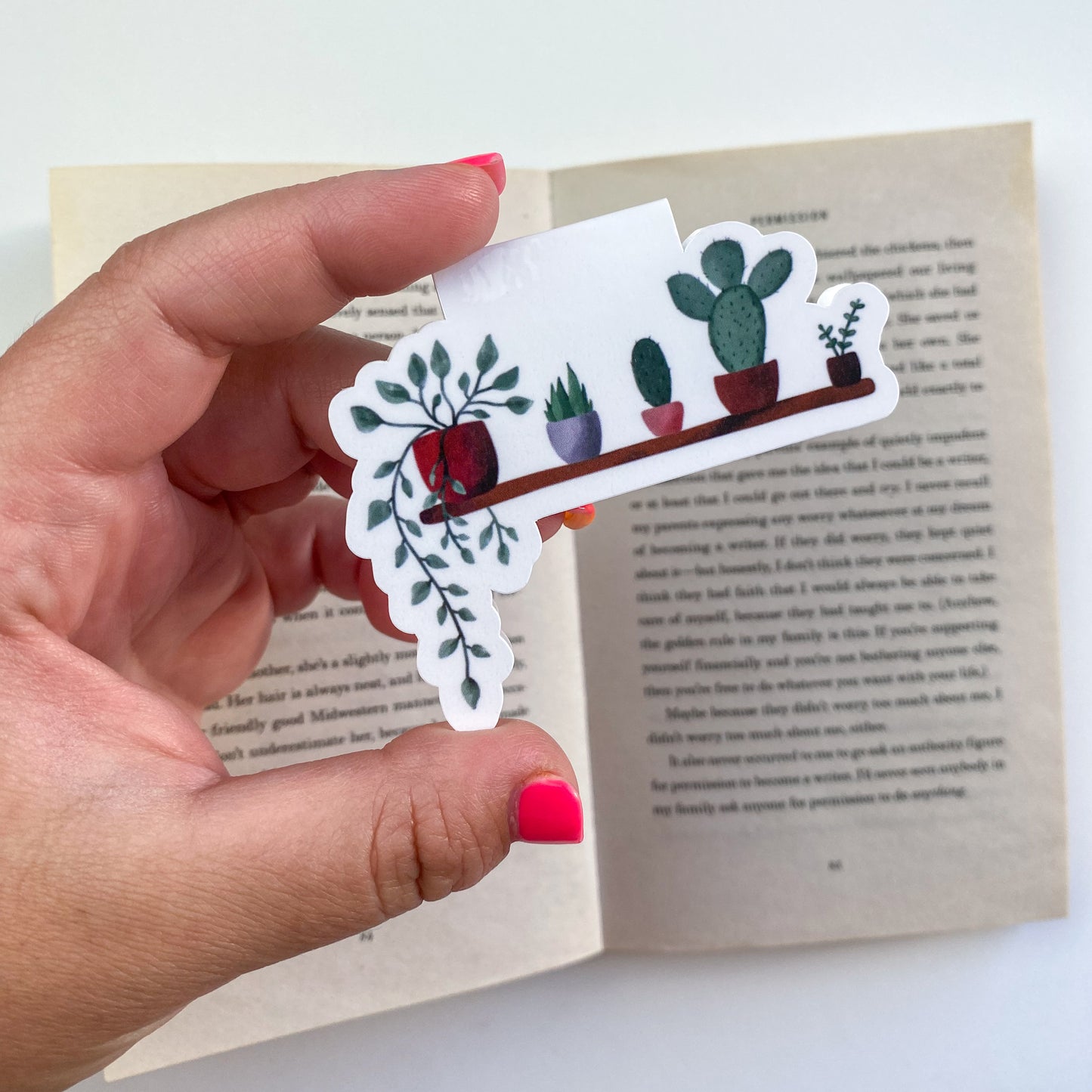 Magnetic Bookmark Plants Shelf