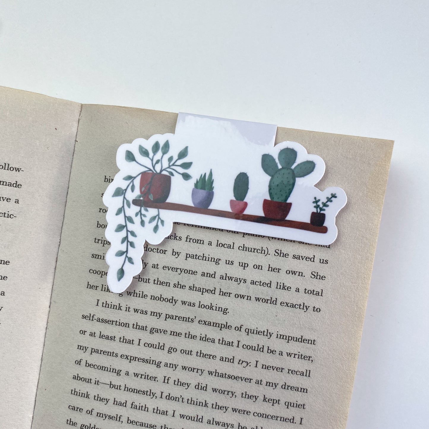 Magnetic Bookmark Plants Shelf