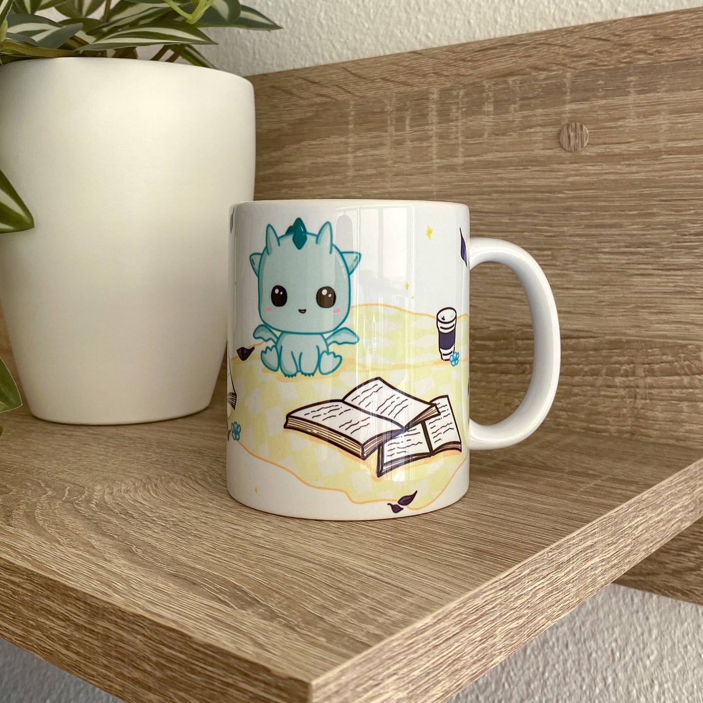 Illustrated Mug - Kai - Kawaii style dragon