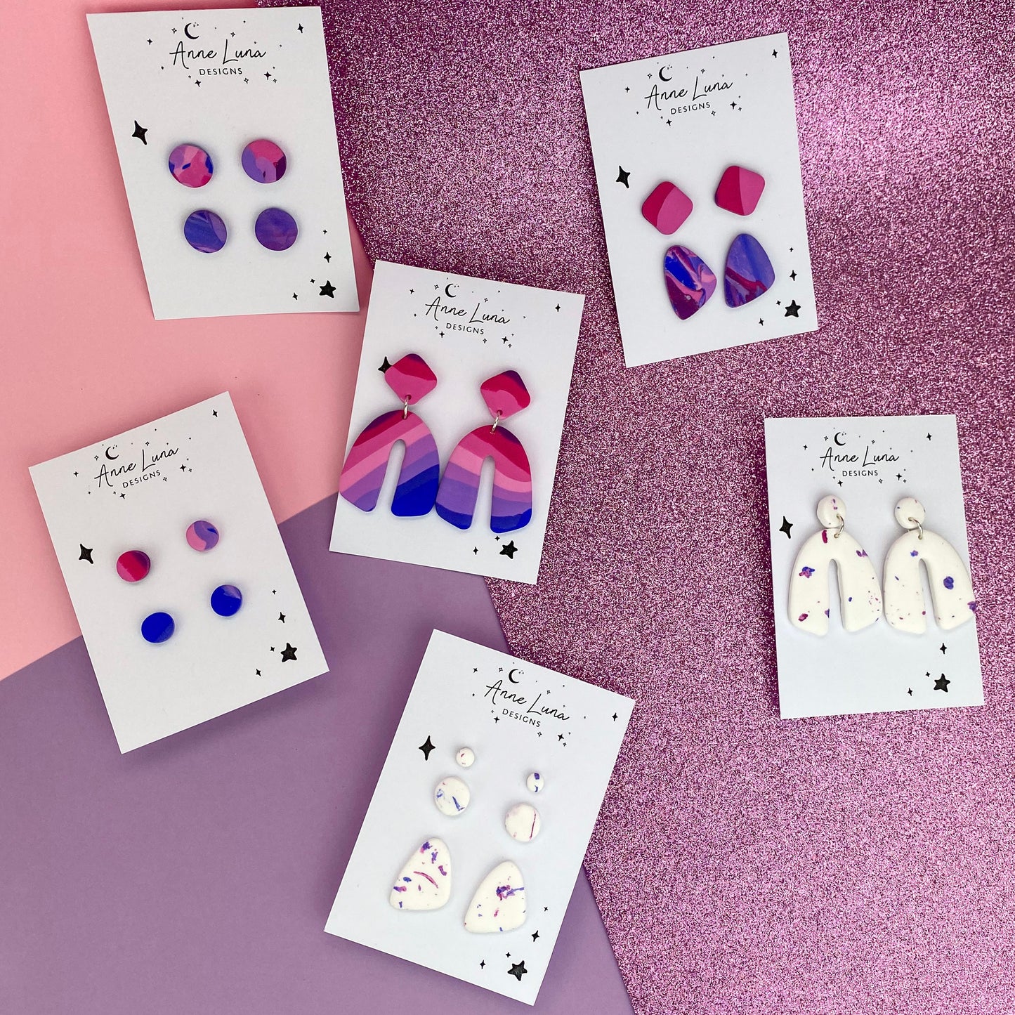 Minimalist Sunset Earrings Pack 3 Assorted Pairs